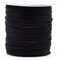 Nylon Satin Cord - 0.5mm Nylon Cord for Jewelry Making Beading - 164 Yds Braided Nylon Satin String Black Nylon String for Bracelets Rattail Trim Chinese Knot